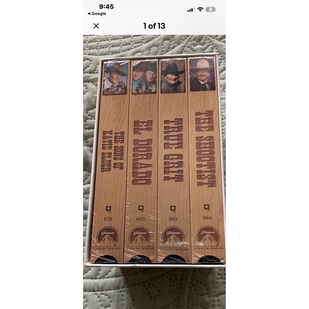 The Best of John Wayne Duke Collection VHS Box Set 4 Movies Factory Sealed NEW